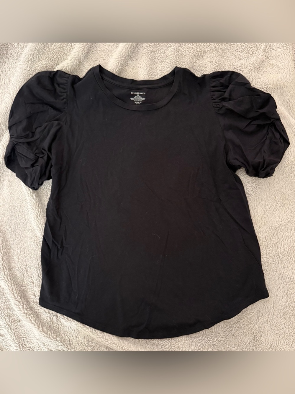 Summersalt Luxe Pima Twist Sleeve Tee